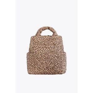 NWT BEIS x Elsa Hosk Quilted Backpack Tote Diaper Bag in Animal Print Wild Child